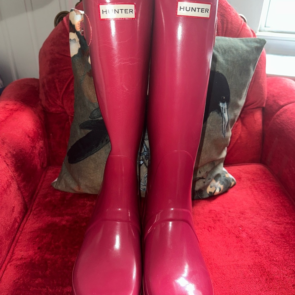 Hunter Pink Rain Boots
